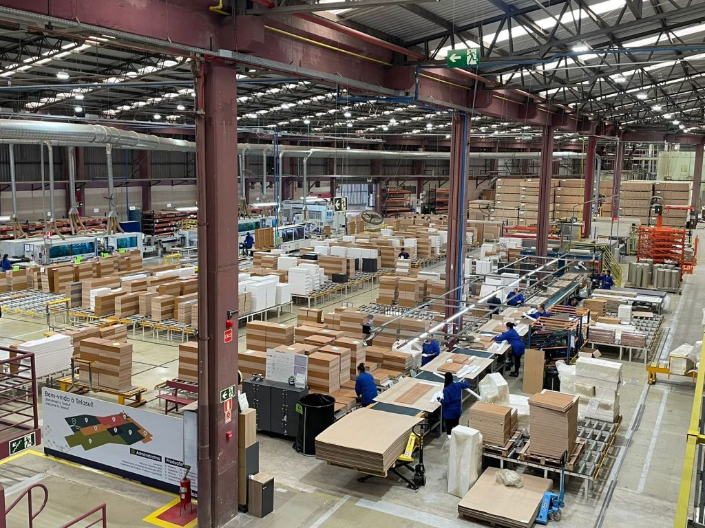Large-scale Brazilian furniture manufacturing facility producing export-ready furniture for global retailers and wholesale buyers.