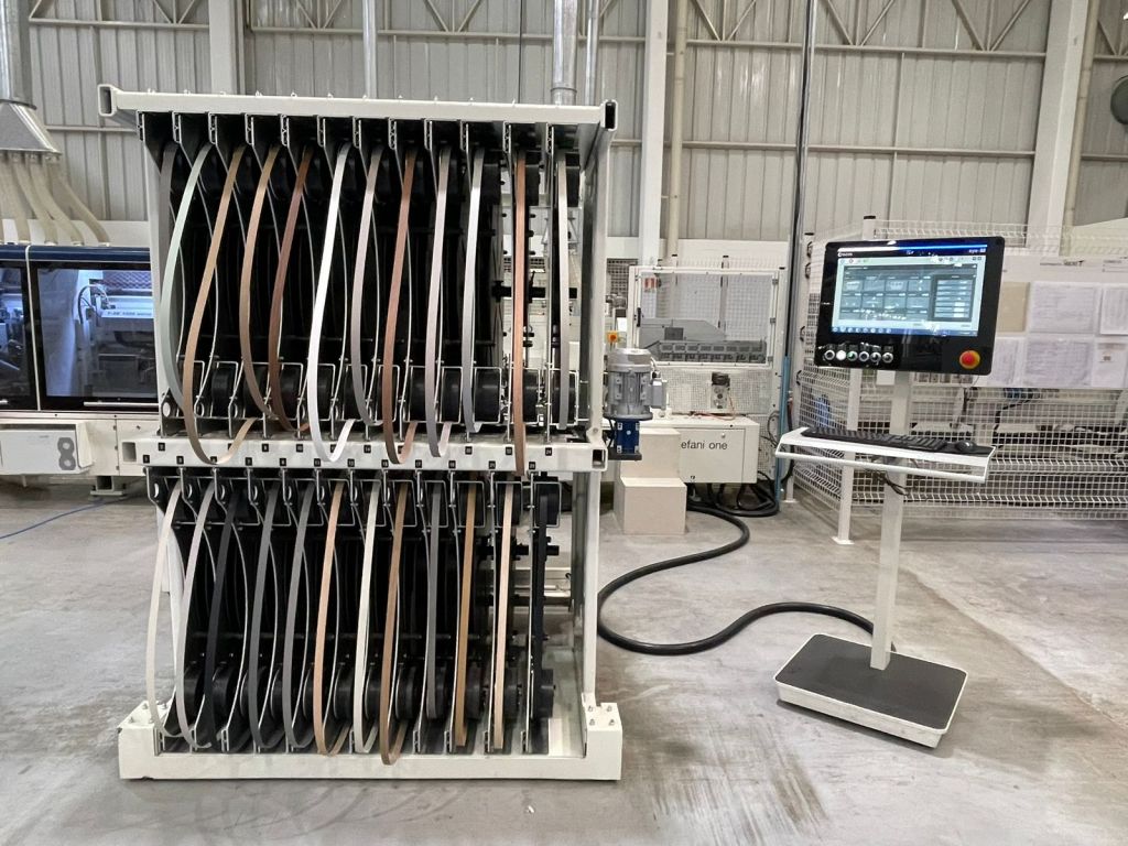 Automated furniture manufacturing equipment in Brazil
