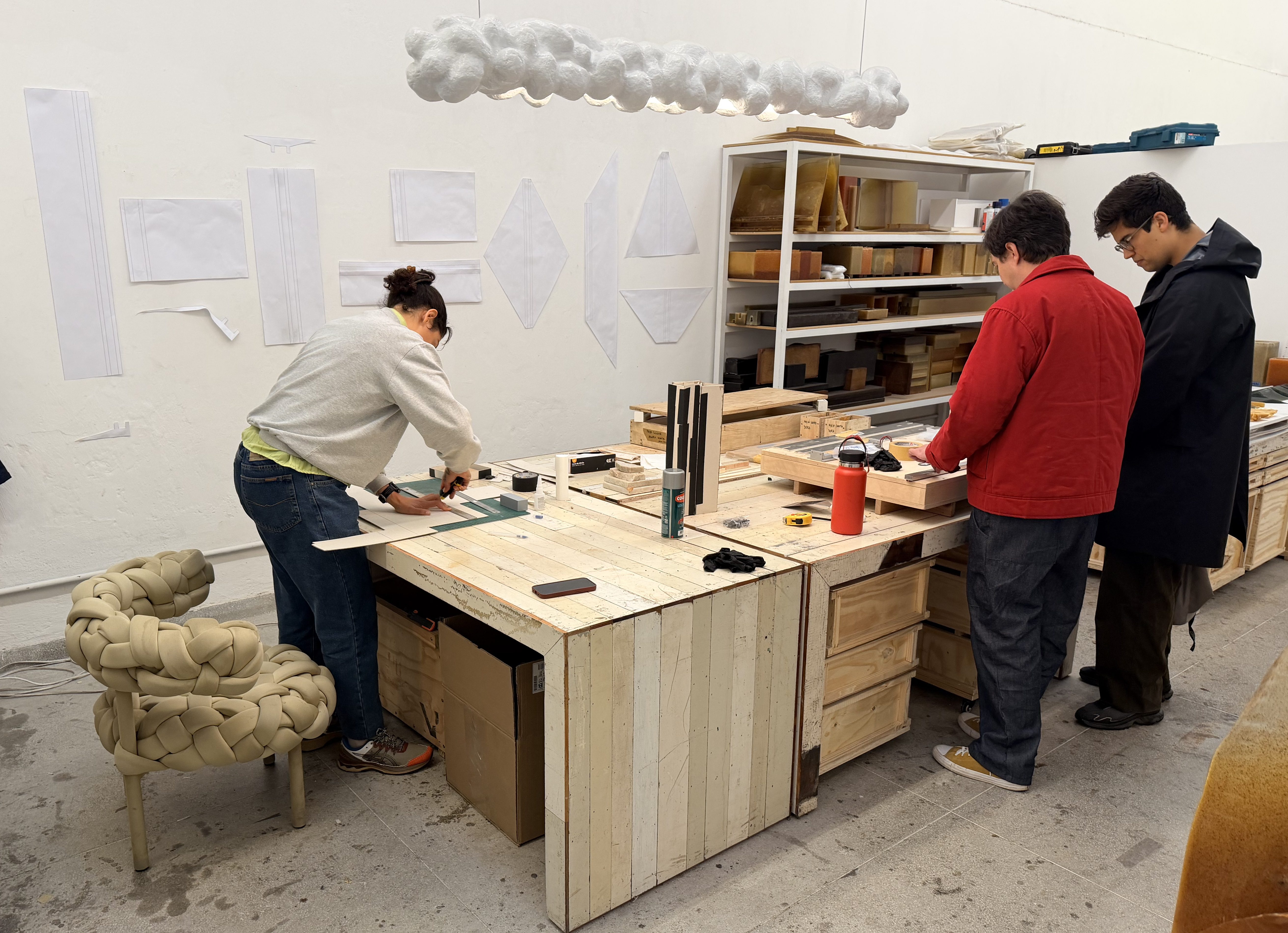 Brazilian furniture design studio visit during Movelsul 2026 sourcing experience